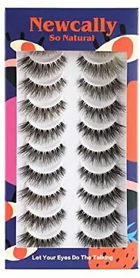 False Eyelashes Natural Look Soft Light Volume Cat Eye Lashes 10 Pairs Multipac • £13.05