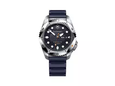 Victorinox Dive Pro Automatic Watch Blue 43 Mm 30 Atm Day V241995 • $1385
