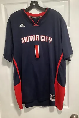 Reggie Jackson Detroit Pistons Motor City Adidas Swingman Jersey .2xl • $23.95