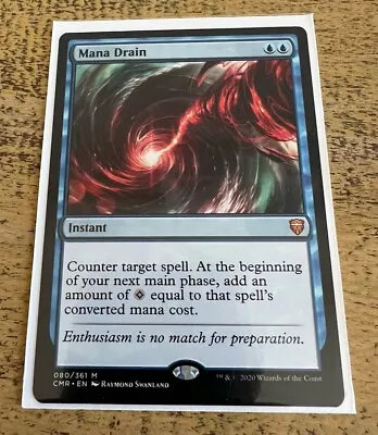 MTG Mana Drain Wizards Of The Coast SINGLE Card 080/361 • $45