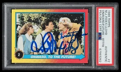 1989 Back To The Future #2 MICHAEL J FOX Christopher LLOYD PSA/DNA Auto Signed • $1000