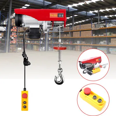 1600W Electric Lifting Hoist Winch Scaffold Gantry Workshop Garage Crane 1000 Kg • £149.60