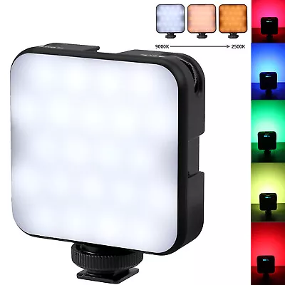 RGB Video Fill Light 2500-9000K 73LED Beads Camera Photography Vlog Lamp 360° • $30.95