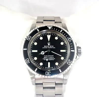 ROLEX OYSTER PERPETUAL VINTAGE SUBMARINER REF.5512 S/STEEL 40mm MINT CONDITION • $14750