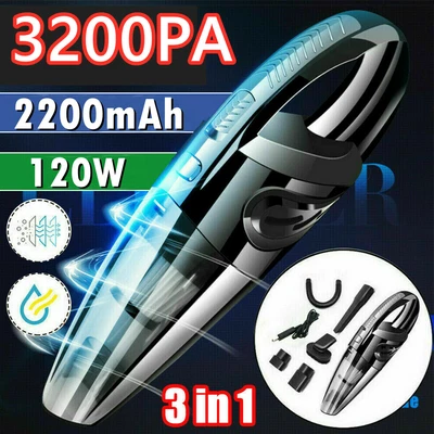 $24.79 • Buy 120W USB Rechargeable Portable Cordless Car Home Vacuum Cleaner Handheld Wet Dry