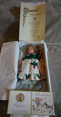 Vtg 1987 Lenci Felt Doll Cristiana With Signed Certificate AQH245 NIB • $89