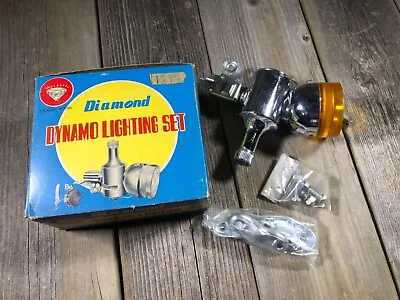 Vintage Bike Bicycle Light Dynamo Kit Diamond Generator Kit Muscle Bike 6volt 6w • $59.99