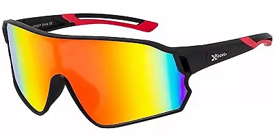 Oversized One Piece Blade Sports Shield Baseball Cycling Sunglasses Mirror XF07 • $8.95