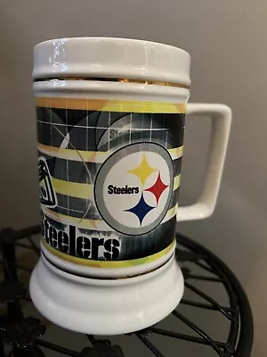 PITTSBURGH STEELERS Vintage Ceramic Beer Stein Mug 2003 NFL NEW • $16.25