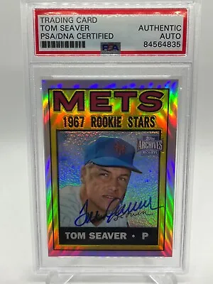 $149.99 • Buy Tom Seaver NY Mets 2001 Topps Archives Reserve Signed Autograph PSA DNA *35