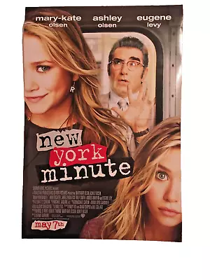 NEW YORK MINUTE-2004 W/B MARY-KATE/ASHLEY OLSEN 'DOUBLE-SIDED' POSTER 27x40 • $9.99