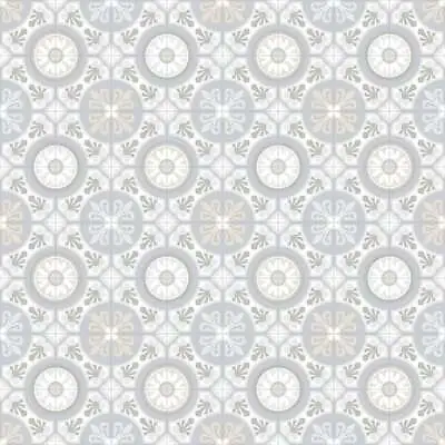 £0.99 • Buy White Moroccan Tile Effect Vinyl Roll Cheap Bathroom Flooring 2 3 4 M Wide Lino