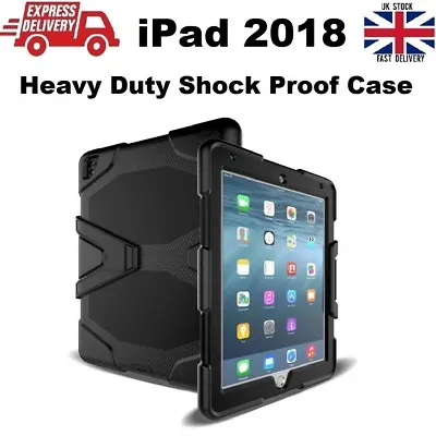 Tough Military Heavy Duty Silicone Rubber Case For IPad 9.7 (6th Generation) • £15.95