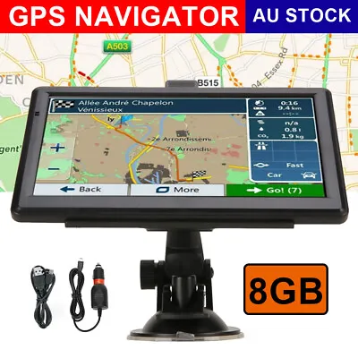 7'' Inch Portable Truck Car GPS Navigation Lifetime Free AU Map Updates 8G+256M • $61.95