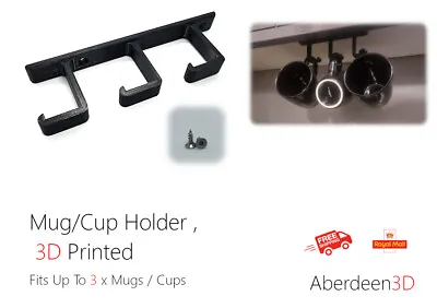 Kitchen Hooks Mug Cup Holder Under Cabinet Cupboard Hanger Rack • £5.99