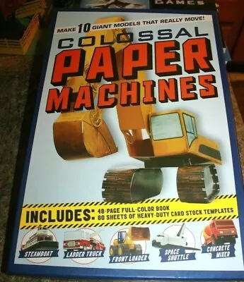 Colossal Paper Machines : Make 10 Giant Models That Move! By Phil Conigliaro New • $19.99