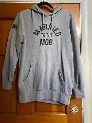 Married To The Mob Womens Gray Hoodie SZ L • $19.95