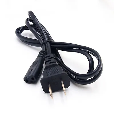 US Style 6FT 6 FT 2-Prong AC Power Cord/Cable For PS2 PS3 Slim Laptop 4 DELL IBM • $4.99