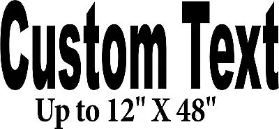 CUSTOM LETTERING Business Decal Vinyl Car Truck Van Trailer Store Front Window • $29.99