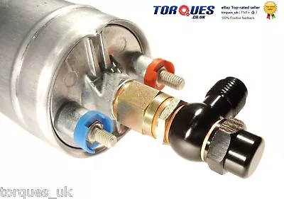 £10.49 • Buy AN -6 (AN6) Banjo Adapter And Cap In Black  Fits Bosch 044 Fuel Pump