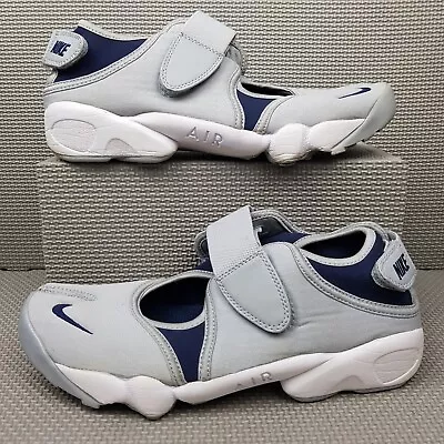 Nike Air Rift Split Toe Sandals Men's UK Size 7 Shoes Grey White Blue Trainers • £66.99