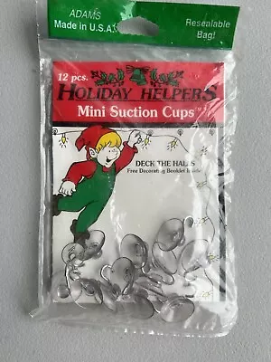 12 Piece 3/4  Adams Mini Suction Cups For Christmas Lights Safe Holds 1/2 Lb. • $1