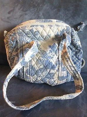 Vera Bradley Blue Toile #100 Handbag Purse - Rare - Used • $89.99