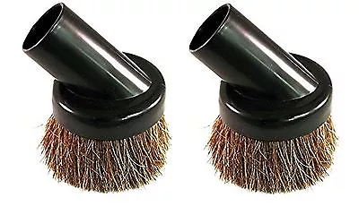 2 Deluxe Universal Vacuum Dusting Dust Brush's Black 1 1/4  Natural Bristle  • $10.99