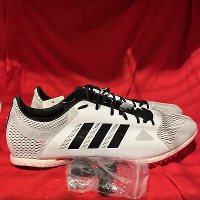 Adidas Adizero MD Spike Boost Shoes Mens Size 12.5 White B37493 • $44