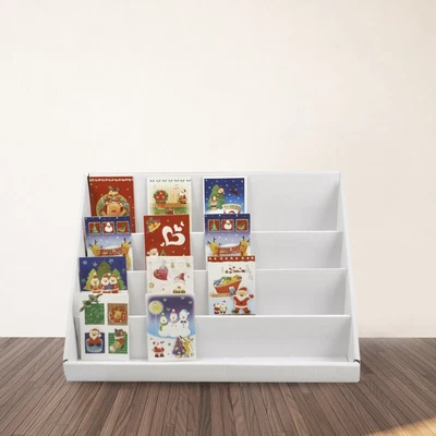 £11.55 • Buy Card Display Stand 4 Collapsible Cardboard Greeting Counter Stand 2X