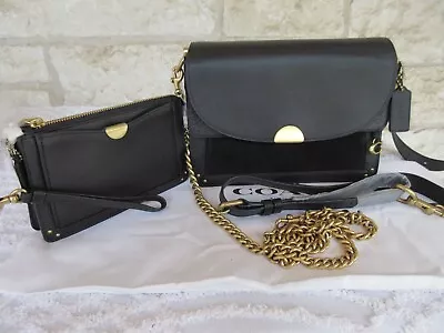 Coach Dreamer  Shoulder Bag Black/Brass Options: Individual Or Bag+Wristlet SET! • $230.81