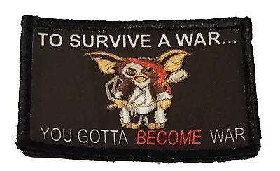 Gremlins Gizmo Rambo  Morale Patch Funny Tactical Military USA Flag Hook Badge • $8.49