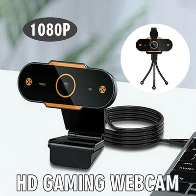 $18.03 • Buy 1080P Gaming Webcam HD USB 2.0 60 Fps PC Streaming Web Camera With Microphone