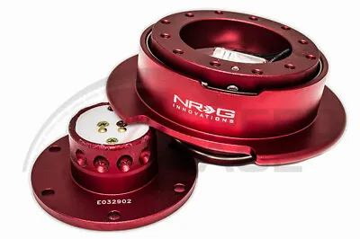 Nrg Steering Wheel Gen 2.5 Quick Release Red Body Red Ring Srk-250rd Flare • $130