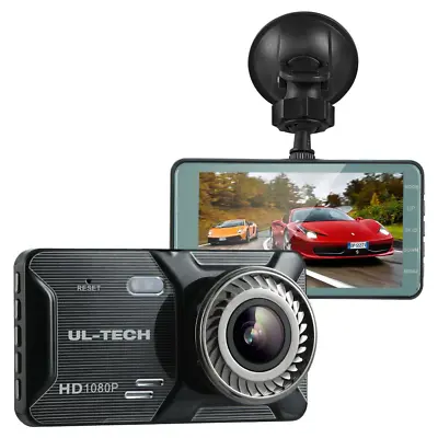 $78.10 • Buy UL-tech 1080P 4  Dash Camera Dual Lens Car DVR Recorder Front Rear Night Vision