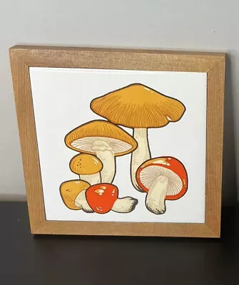 Vintage Mushroom Trivets Wall Hangings Plaques Tile & Wood 7  • $12.99