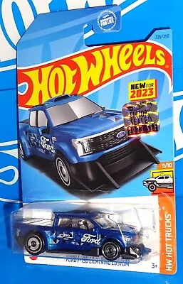 Hot Wheels New For 2023 Factory Set Hot Trucks Ford F-150 Lightning Custom Blue • $4