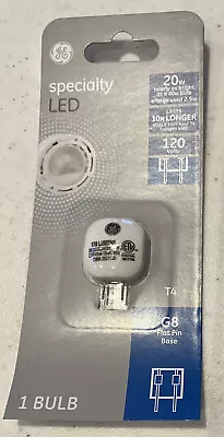 GE T4 Speciality 20W LED Bulb G8 Flat Pin Base Power 2.5 Watt Replaces 20 W • $9.98