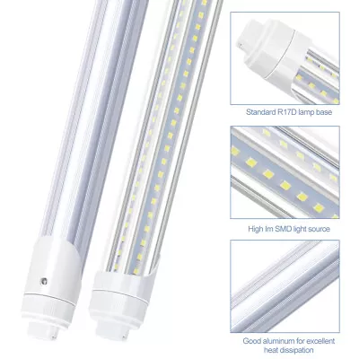 90W 2 Pins R17D HO LED Tube Shop Light 8FT F96T12 Replace Fluorescent Bulb Light • $268.79