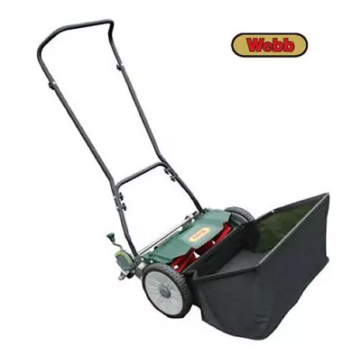 Webb H18 Contact Free Hand Push Cylinder Rear Roller Mower - 46cm • £159.95