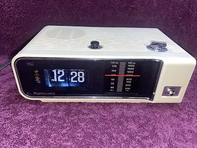 Vintage Panasonic RC-6003 Flip Clock AM/FM Radio Alarm EXCELLENT CONDITION • $179