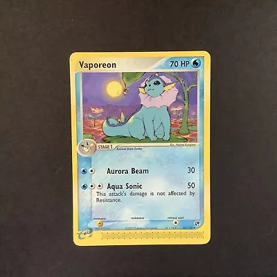 Vaporeon #25/100 EX Sandstorm 2003 Non-Holo Rare Pokemon TCG - MP • $2.99