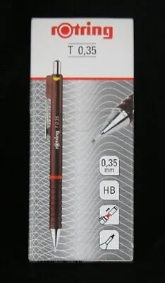 £3.99 • Buy Rotring TIKKY II Mechanical Pencil 0.35 Mm Leads BURGUNDY New