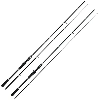 Fishing Spinning Rod Carbon Fiber Portable Medium Fast Lightweight • $28.99