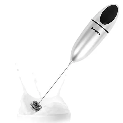 £14.99 • Buy Salter Handheld Milk Frother Electric Double Coil Whisk Cappuccinos & Lattes