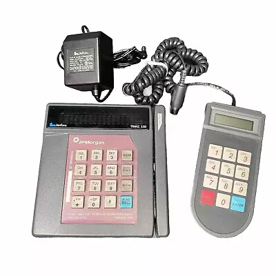 Verifone TRANZ 330 Credit Card Terminal Reader W/ Power Adapter & Keypad -WORKS! • $29.99