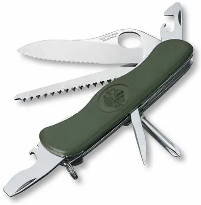 New Victorinox Swiss Army Knife One Hand GERMAN TREKKER SOLDIER    54876   • $62