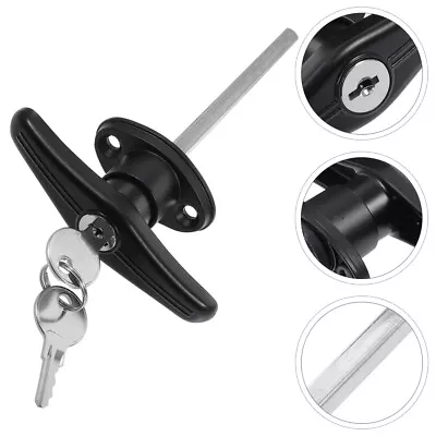 £13.37 • Buy Keyed T-Handle Barn Door Handle Garage Door Handle With Lock Locking T-handle