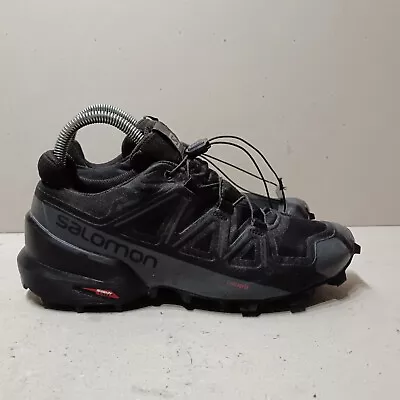 Salomon Speedcross 5 Gtx Women's Trail Running Trainers Black Size Uk5.5 Eu38 • £44.95