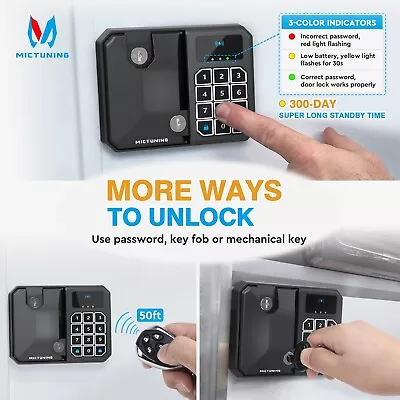 Wireless RV Keyless Entry Door Lock Led Keypad Deadbolt NFC Fob For Camper Truck • $130.99